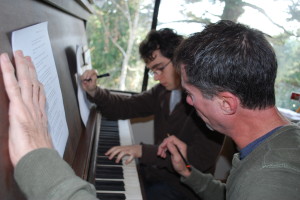  Sam Rubin with Clay David at piano